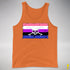 Genderfluid Pride Pirate Flag Premium Tank Top - Orange